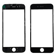 Стекло для переклейки iPhone 6S с OCA пленкой + рамка Черный - OR (Mitsubishi)