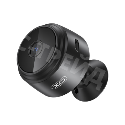 Камера видеонаблюдения XO CR12 mini (Bluetooth, Wi-Fi, Full HD, 0,3 мегапикселя (480P)) Черный