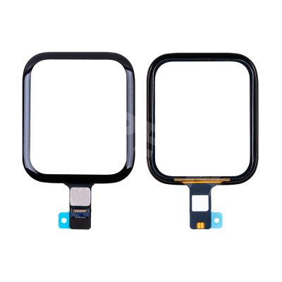 Стекло для переклейки Apple Watch 5/SE/SE 2022/SE 2023 (44 мм) в сборе с тачскрином и OCA пленкой Черный - OR (Mitsubishi)