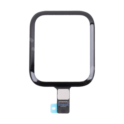 Стекло для переклейки Apple Watch 5/SE/SE 2022/SE 2023 (44 мм) в сборе с тачскрином и OCA пленкой Черный - OR (Feaglet)