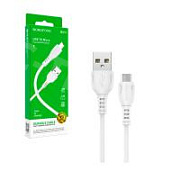Кабель USB - MicroUSB Borofone BX51 (2.4A) Белый