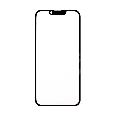 Стекло для переклейки iPhone 14 (A2883) с OCA пленкой Черный - OR (Mitsubishi)