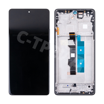 Дисплей для Xiaomi Poco M6 Pro 4G (2312FPCA6G) модуль с рамкой Черный - OR (SP)