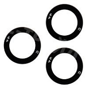 Стекло камеры для Samsung Galaxy S21/S21+ (G991B/G996B) (комплект 3 шт.) Черный