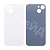 Задняя крышка для iPhone 13 (A2635) Белый (стекло, монолит, широкий вырез под камеру, логотип) - Премиум