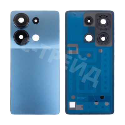 Задняя крышка для Xiaomi Poco M6 Pro 4G (2312FPCA6G) Голубой - Премиум