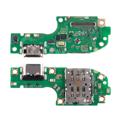 Шлейф для Huawei Nova 12i (CTR-L81) плата системный разъем/разъем SIM/микрофон - Премиум