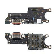 Шлейф для Realme C85 4G (RMX5566) плата системный разъем/разъем SIM/микрофон - Премиум