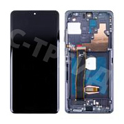 Дисплей для Samsung Galaxy S20 Ultra (G988B) модуль с рамкой Черный - (OLED) (Full Size)