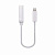Адаптер Lightning - "3,5 мм" Jack (10.5 см, для iPhone) Белый