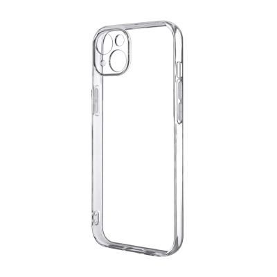 Чехол-накладка для iPhone 15 Plus (с защитой камеры, прозрачный)