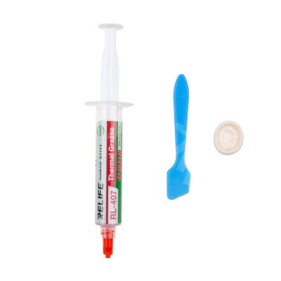 Термопаста Relife RL-407 (20 г, 6 Вт/мК, силикон, красный)