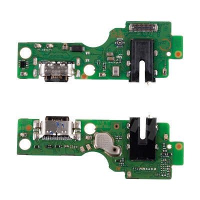 Шлейф для Infinix Hot 60i 4G (X6728) плата на системный разъем/разъем гарнитуры/микрофон - Премиум