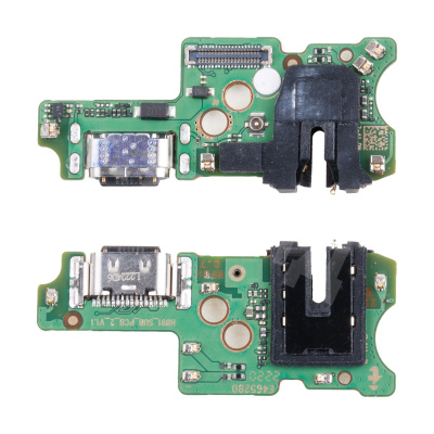 Шлейф для Infinix Note 30i (X6716) плата на системный разъем/разъем гарнитуры/микрофон - Премиум