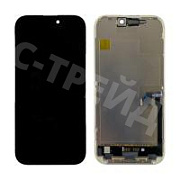 Дисплей для iPhone 16 Pro (A3293) в сборе с тачскрином Черный - (Hard OLED, Full HD) (площадка под IC)