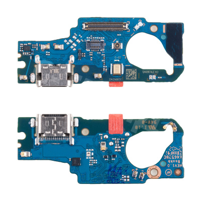 Шлейф для Samsung Galaxy M55 5G (M556B) плата системный разъем/микрофон - Премиум