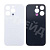 Задняя крышка для iPhone 14 Pro (A2891) Белый (стекло, узкий вырез под камеру, логотип) - Премиум