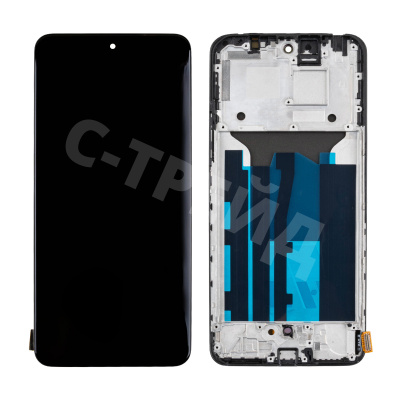 Дисплей для Realme 12 4G (RMX3871) модуль с рамкой Черный - (OLED)