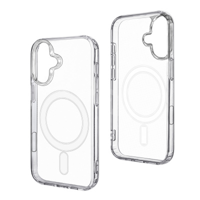 Чехол-накладка для iPhone 16 Plus (Magsafe, прозрачный)