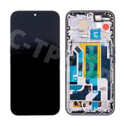 Дисплей для Nothing Phone 2a (A142) модуль с рамкой Черный - OR