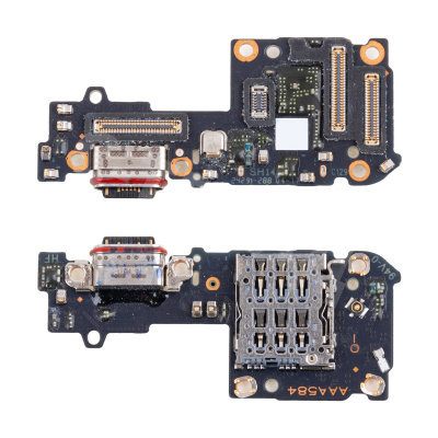 Шлейф для OnePlus Nord 4 (CPH2663) плата на системный разъем/разъем SIM/микрофон - Премиум