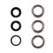 Стекло камеры для iPhone 16 Pro/16 Pro Max (комплект 3 шт.) Бежевый