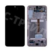 Дисплей для Samsung Galaxy S22+ (S906B) модуль с рамкой Розовый - OR (SP)