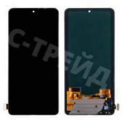 Дисплей для Xiaomi Poco F4 (22021211RG) в сборе с тачскрином Черный - (OLED)