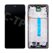 Дисплей для Samsung Galaxy A73 5G (A736B) модуль с рамкой Черный - OLED (Full Size)