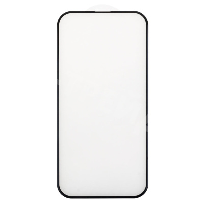 Защитное стекло "Премиум" для iPhone 14 Pro Черный (Закалённое+, полное покрытие)