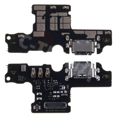 Шлейф для ZTE Blade 20 Smart плата на системный разъем/микрофон