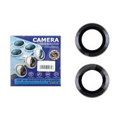 Защитное стекло линзы камеры для iPhone 15/15 Plus (комплект 2 шт.) Черный