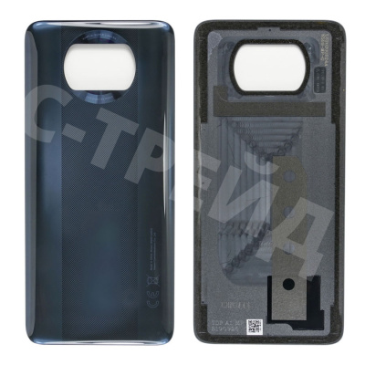 Задняя крышка для Xiaomi Poco X3 NFC/X3 Pro (M2007J20CG/M2102J20SG) Серый