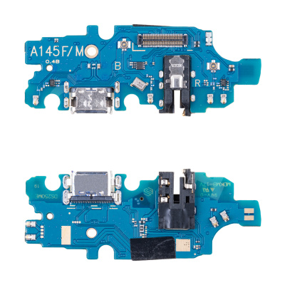 Шлейф для Samsung Galaxy A14 4G (A145F) плата системный разъем/разъем гарнитуры/микрофон