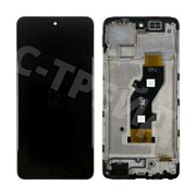 Дисплей для Tecno Spark 30 4G (KL6) модуль с рамкой Черный - OR