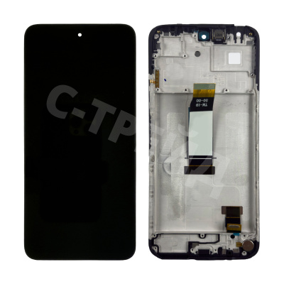 Дисплей для Xiaomi Poco M6 4G (2404APC5FG) модуль с рамкой Черный - OR