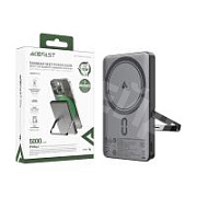 Внешний Аккумулятор (Power Bank) Acefast M16 5000 mAh (18W, беспроводная зарядка MagSafe, Type-C) Черный