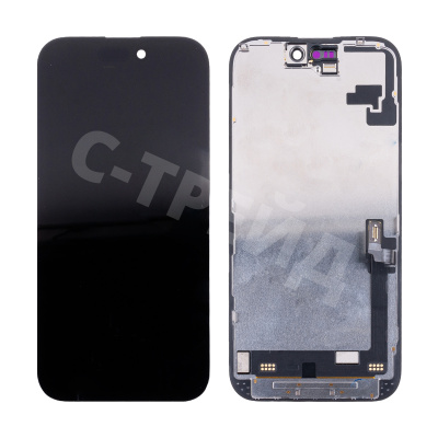 Дисплей для iPhone 16 (A3287) в сборе с тачскрином Черный - OR100 (Снятый, без ремонта)