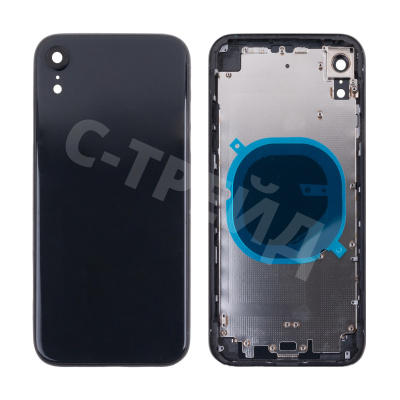 Корпус для iPhone Xr (1 Sim) Черный
