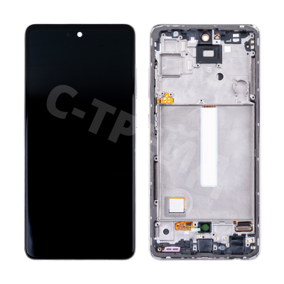 Дисплей для Samsung Galaxy A52/A52 5G/A52s 5G (A525F/A526B/A528B) модуль с рамкой Белый - OR (SP)