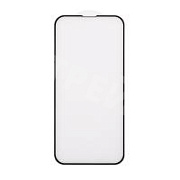 Защитное стекло "Матовое" для iPhone 13/13 Pro/14/16e/17e Черный (Закалённое, полное покрытие)