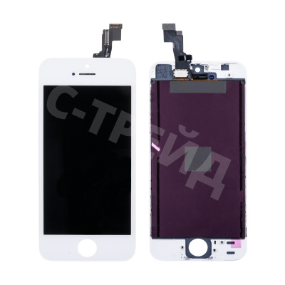 Дисплей для iPhone 5S/SE в сборе с тачскрином Белый - Оптима