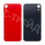 Задняя крышка для iPhone Xr (A2105) Красный (стекло, монолит, широкий вырез под камеру, логотип) - Премиум