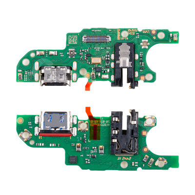 Шлейф для Huawei Honor X6b (JDY-LX1) плата на системный разъем/разъем гарнитуры/микрофон - Премиум