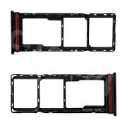 Держатель SIM для Infinix Hot 60i 4G (X6728) Черный