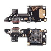 Шлейф для Xiaomi Poco F7 Pro (24117RK2CG) плата системный разъем/разъем SIM/микрофон - Премиум
