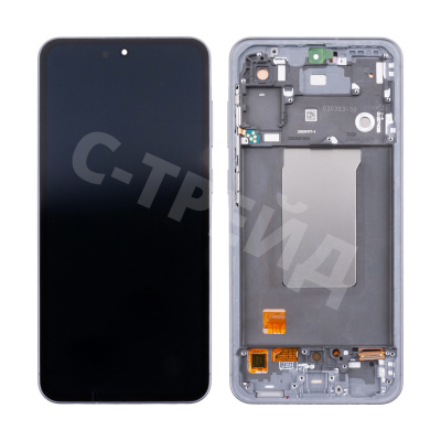 Дисплей для Samsung Galaxy A56 5G (A566B) модуль с рамкой Черный - (OLED) (Full Size)