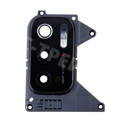 Стекло камеры для Xiaomi Poco M3 Pro 5G (M2103K19PG) в сборе с рамкой Черный