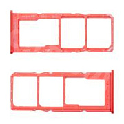 Держатель SIM для Samsung Galaxy A12 (A125F) Красный