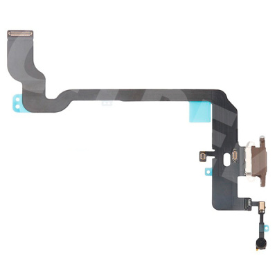 Шлейф для iPhone Xs (A2097/A1920) на системный разъем/микрофон Золото